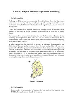 Climate Change in Korea and Algal Bloom
