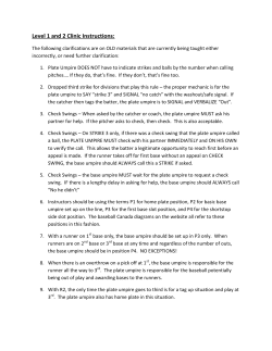 Level 1 and 2 Clinic Instructions