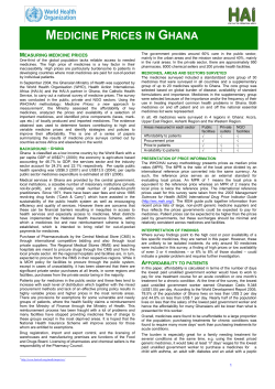 medicine prices in ghana - World Health Organization