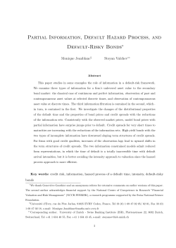 Partial Information, Default Hazard Process, and Default-Risky