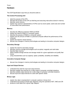 Hardware Exam Answers