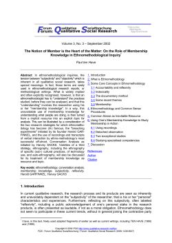 The Notion of Member is the Heart of the Matter: On the Role of