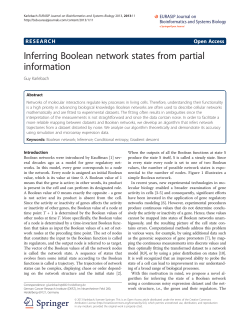 Inferring Boolean network states from partial information | SpringerLink