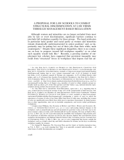 a proposal for law schools to combat structural discrimination at law
