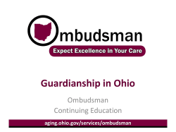 Powerpoint on Guardianship - Clermont County Families Connected
