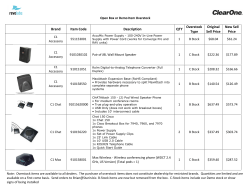 Brand Item Code Description QTY Overstock Type Original Sell