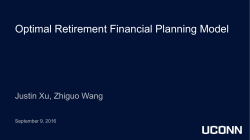 Optimal Retirement Planning