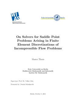 On Solvers for Saddle Point Problems Arising in Finite Element
