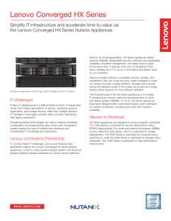 Lenovo Converged HX Series Datasheet
