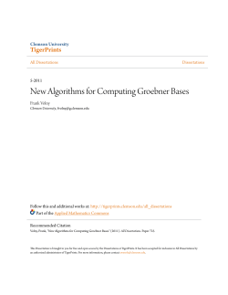 New Algorithms for Computing Groebner Bases