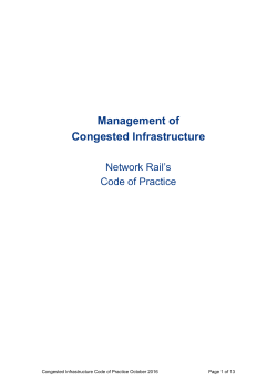 Management of Congested Infrastructure - Code of