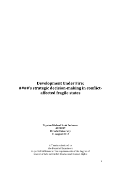 3 Decision-making Under Fire: the Cases of Liberia and South Sudan
