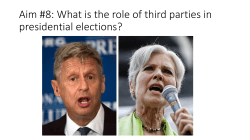 Aim #8: What is the role of third parties in presidential elections?
