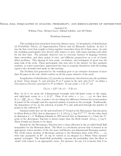 Small ball inequalities in analysis, probability, and irregularities of