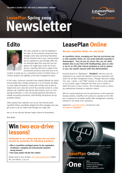 Edito LeasePlan Online Win two eco