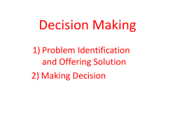 Decision Making
