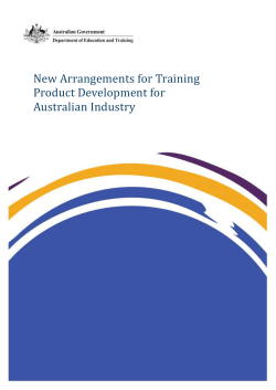 DOCX file of New Arrangements for Training