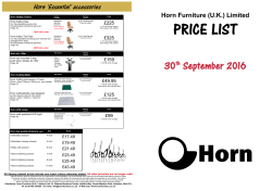 Horn RETAIL price list SEPTEMBER 2016 A3 page set up