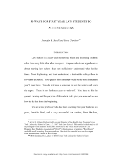 30 ways for first year law students to achieve success