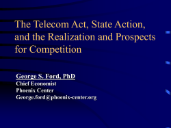 The Economics of Telecommunications Industry