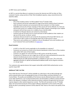 eir WiFi is a service that allows eir customers to access the internet