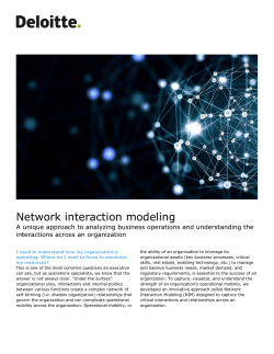 Network interaction modeling