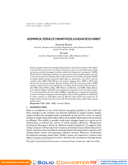 an empirical testing of carhart model in indian stock market