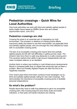 Pedestrian crossings