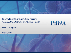 US Life Expectancy 1950*20111 - Connecticut State Medical Society
