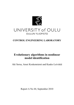 Evolutionary algorithms in nonlinear model identification