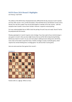 NATO Chess 2014 Round 3 Highlights