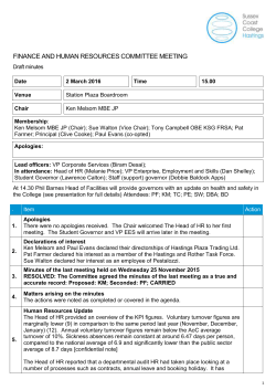 corporation meeting - Sussex Coast College Hastings
