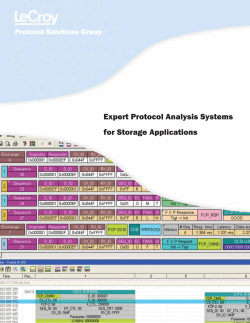 Expert Protocol Analysis Systems for Storage