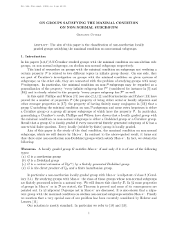 ON GROUPS SATISFYING THE MAXIMAL CONDITION ON NON