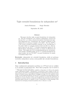 Tight extended formulations for independent set