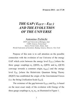 AND THE EVOLUTION OF THE UNIVERSE