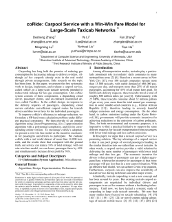 coRide: Carpool Service with a Win-Win Fare