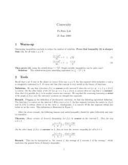 Convexity - CMU Math