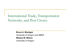 International Trade, Transportation Networks, and Port Choice