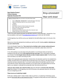Data Collection Protocol/Instructions