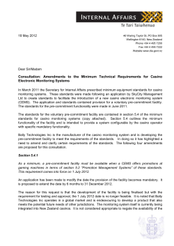 Consultation - Department of Internal Affairs