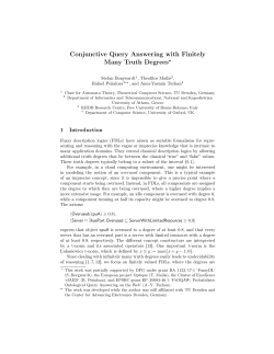 Conjunctive Query Answering with Finitely Many Truth Degrees⋆