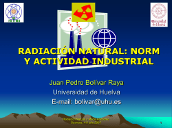 radiaci&oacute;n natural: norm y actividad industrial