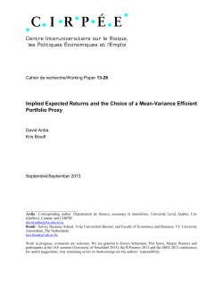 Implied Expected Returns and the Choice of a Mean