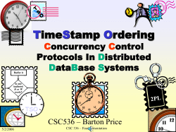 TimeStamp Ordering Concurrency Control Protocols In Distributed
