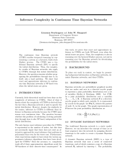 Inference Complexity in Continuous Time Bayesian Networks