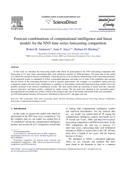 Forecast combinations of computational intelligence and linear