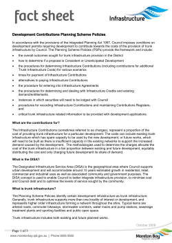 Application / design requirements onsite sewerage facilities