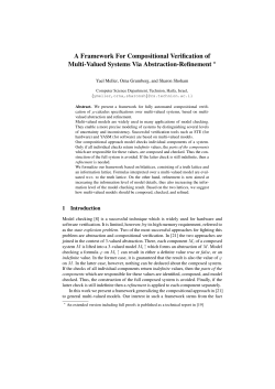 A Framework For Compositional Verification of Multi