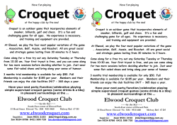 Flyer for letterbox drop